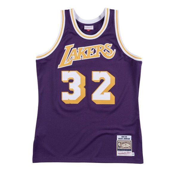 Magic Johnson LA Los Angeles Lakers Mitchell & Ness 1984 Authentic Jersey - Picture 7 of 7